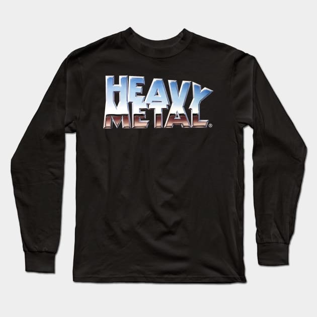 Heavy Metal Magazine Logo Long Sleeve T-Shirt by Sudburied